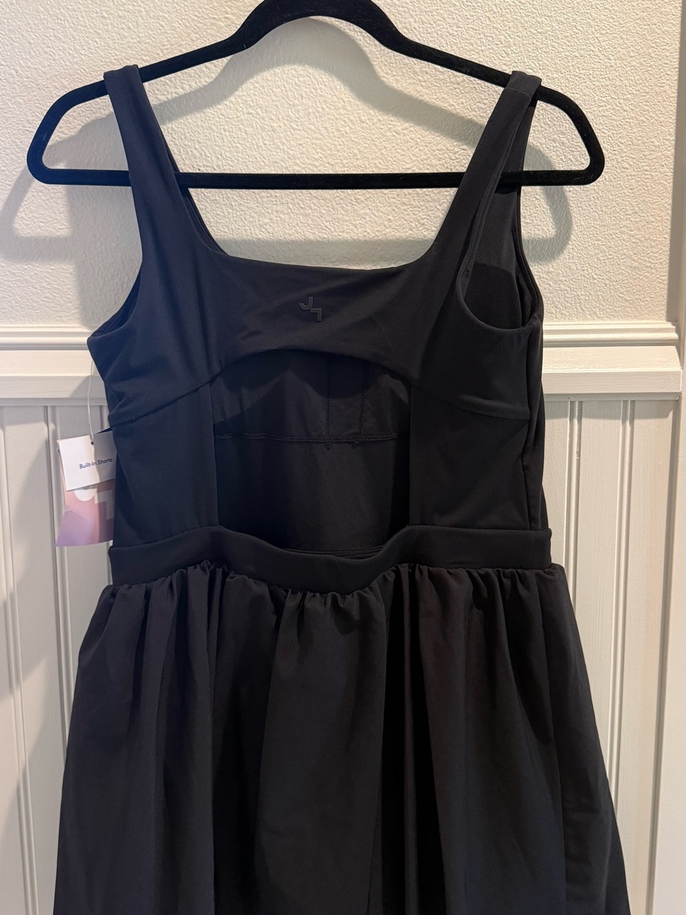 JoyLab Black Sleeveless Fit-and-Flare Dress - Picture 2 of 2